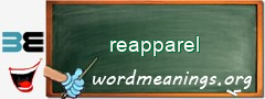 WordMeaning blackboard for reapparel